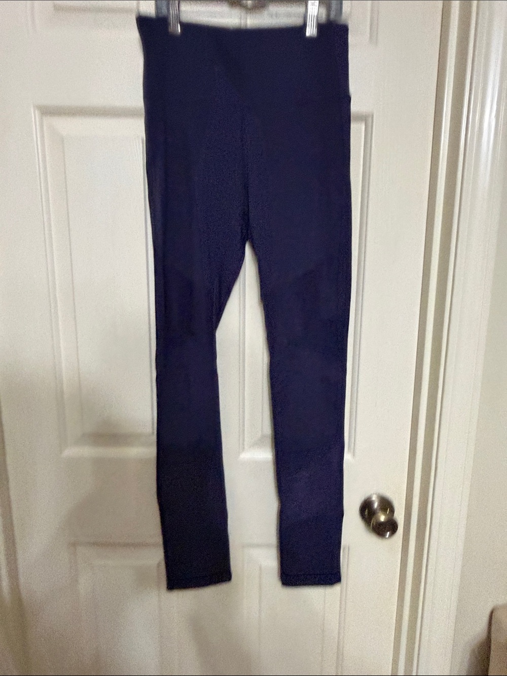 Women's Navy High-Waist Leggings - Stretch Comfort
